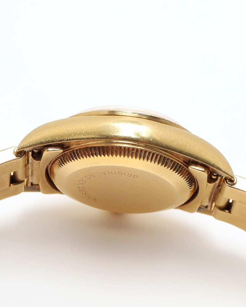 Rolex Lady-Oyster Perpetual 26mm 18k Gold 1991 Watch