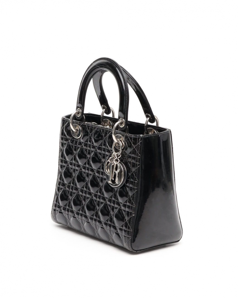 Christian Dior Medium Patent Lady Dior Bag