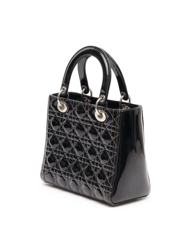 Christian Dior Medium Patent Lady Dior Bag