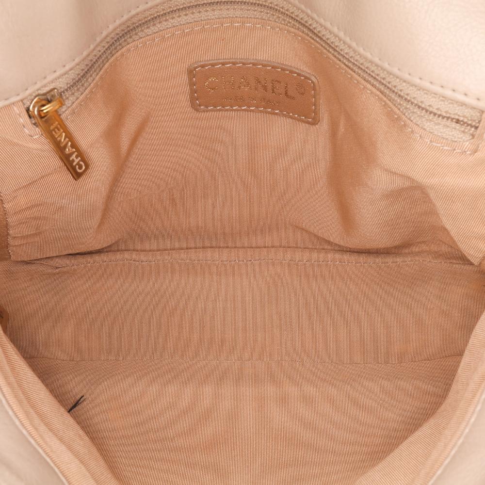 Chanel B Chanel Brown Beige Calf Leather Quilted skin Ultimate Stitch Retro Chain Flap Italy