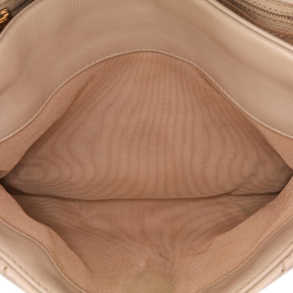 Chanel B Chanel Brown Beige Calf Leather Quilted skin Ultimate Stitch Retro Chain Flap Italy