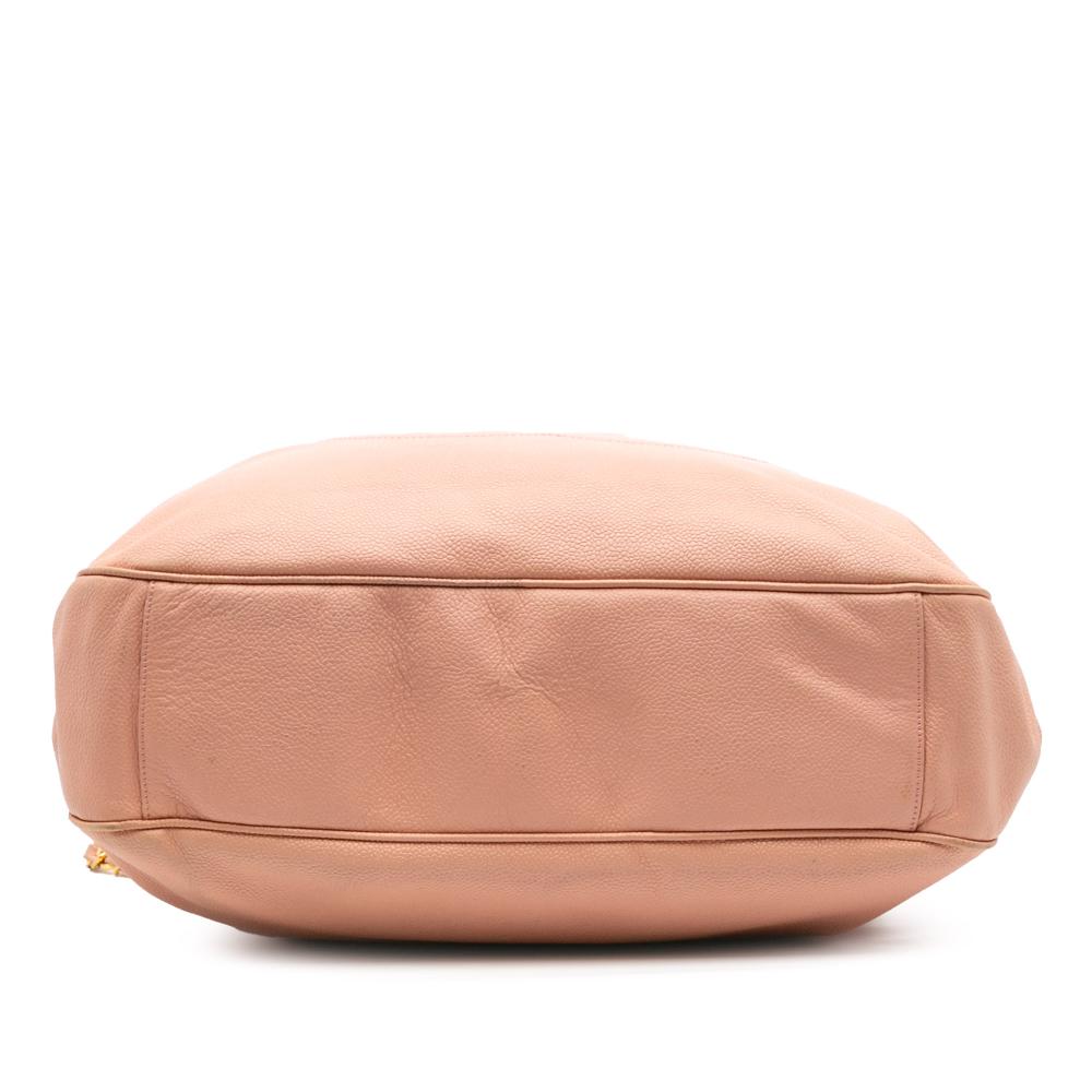 Chanel B Chanel Pink Caviar Leather Leather CC Caviar Chain Tote Italy