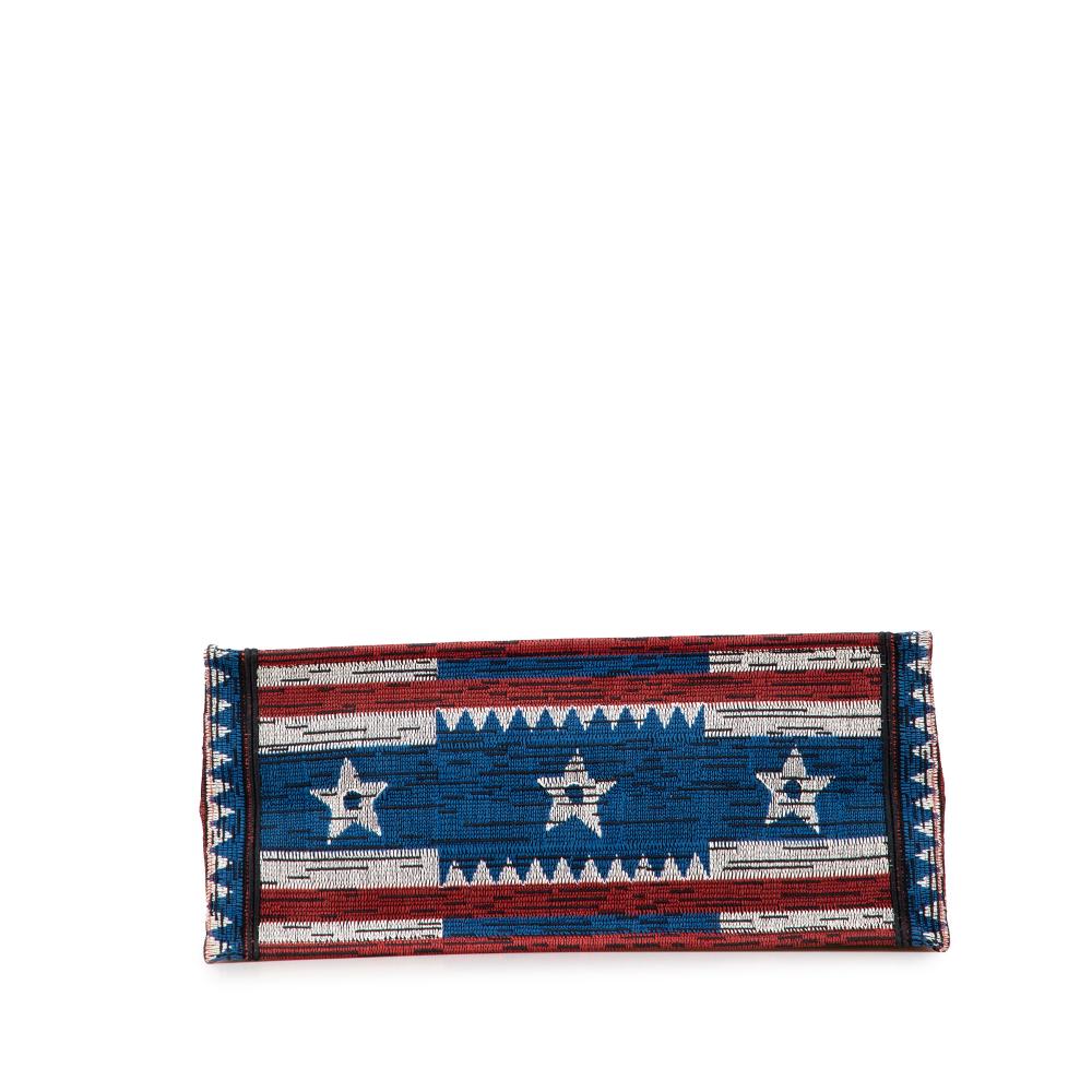 Christian Dior AB Dior Blue Canvas Fabric Large French Flag Book Tote Italy