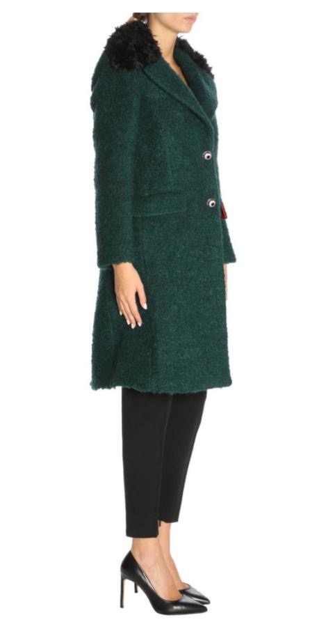 Pinko Zenebio Cappotto Panno Boucle