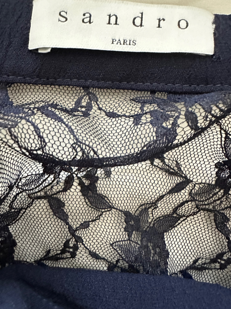 Sandro lace detail dress