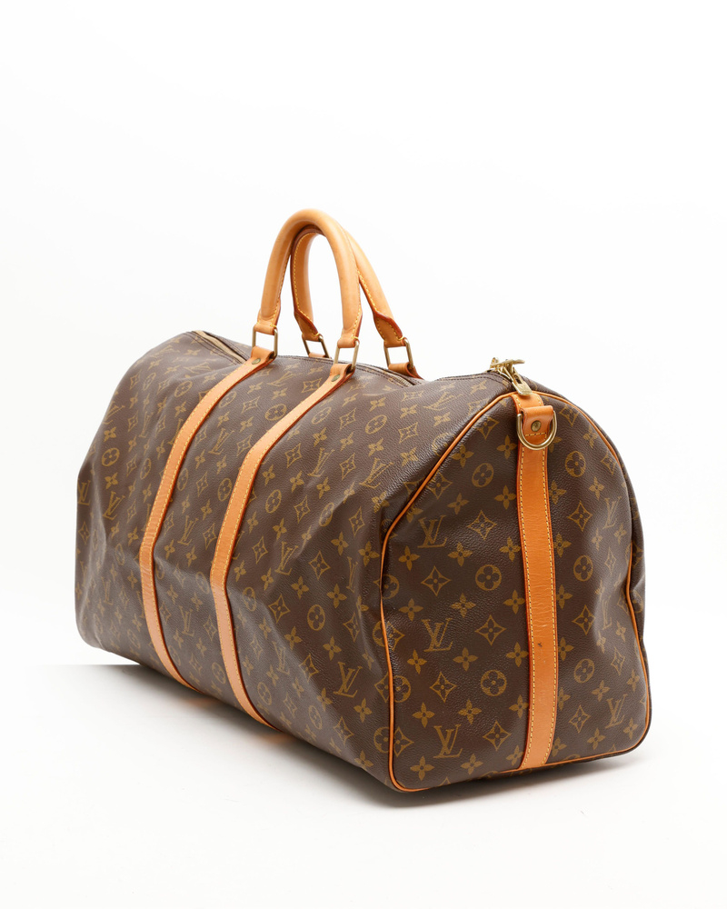 Louis Vuitton Monogram Keepall Bandoulière 55 Weekend Bag