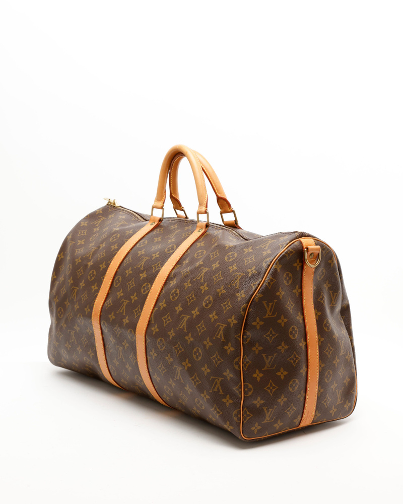 Louis Vuitton Monogram Keepall Bandoulière 55 Weekend Bag