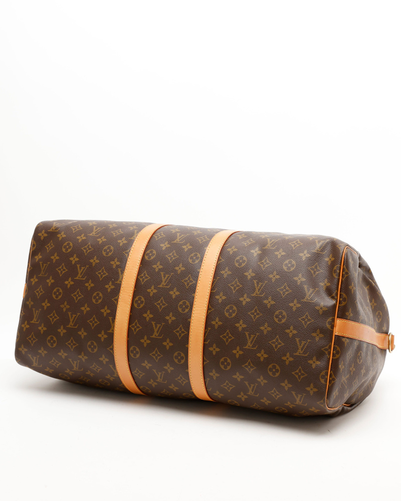 Louis Vuitton Monogram Keepall Bandoulière 55 Weekend Bag