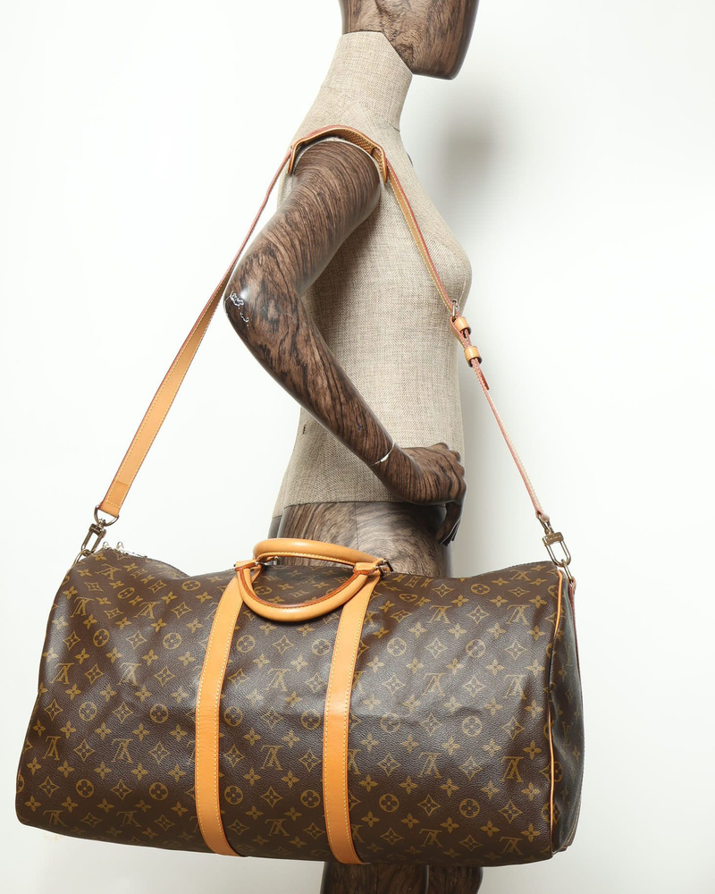 Louis Vuitton Monogram Keepall Bandoulière 55 Weekend Bag