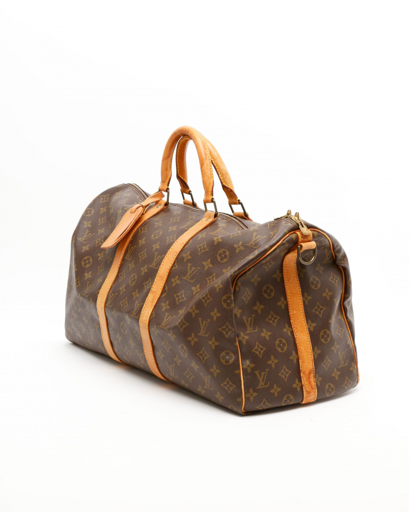 Louis Vuitton Monogram Keepall Bandoulière 50 Weekend Bag
