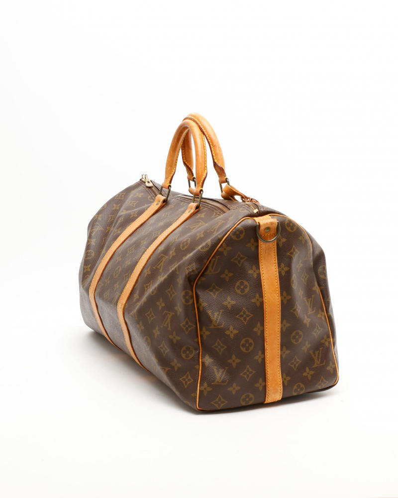 Louis Vuitton Monogram Keepall Bandoulière 50 Weekend Bag