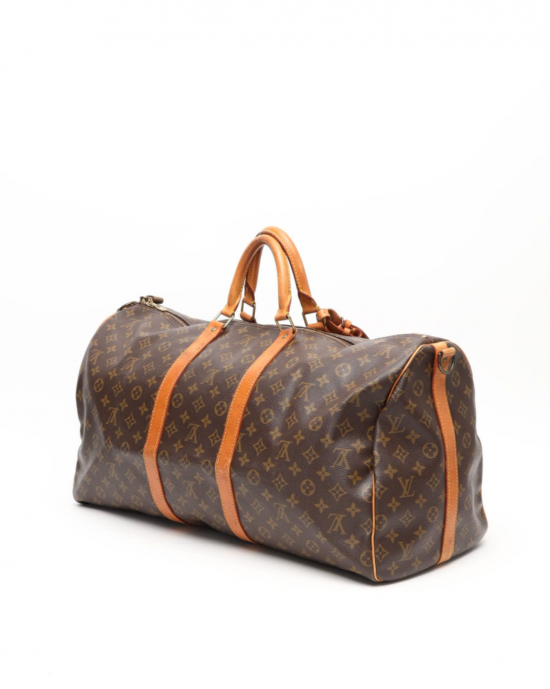 Louis Vuitton Monogram Keepall Bandoulière 55 Weekend Bag