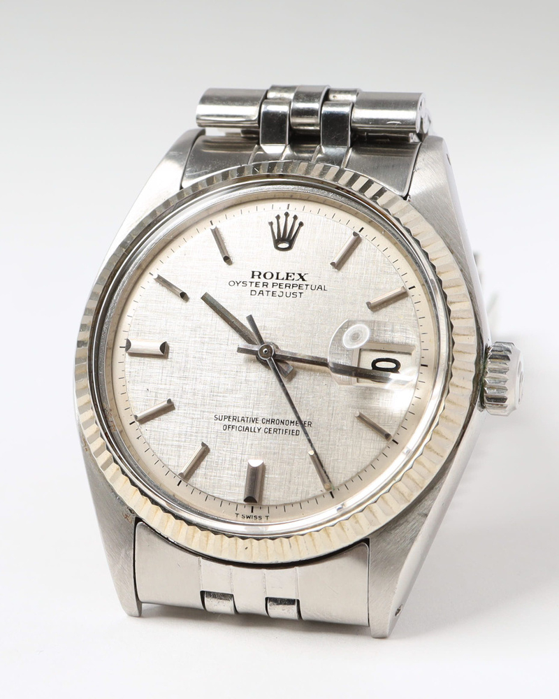 Rolex Datejust 36mm Ref 1601 Linen Dial Watch
