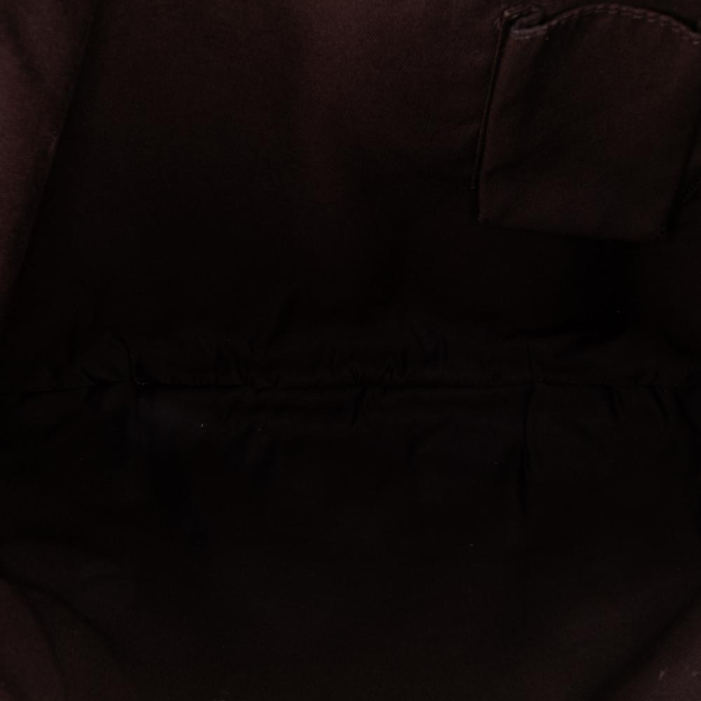 Gucci B Gucci Brown Beige Canvas Fabric GG Abbey D Ring Crossbody Italy