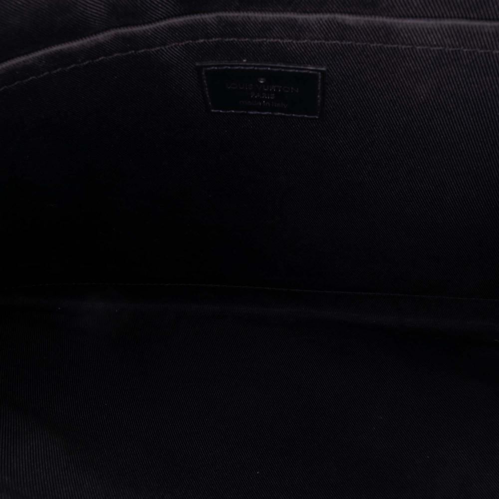 Louis Vuitton B Louis Vuitton Black Damier Canvas Canvas Damier Graphite Pochette Jour GM Italy