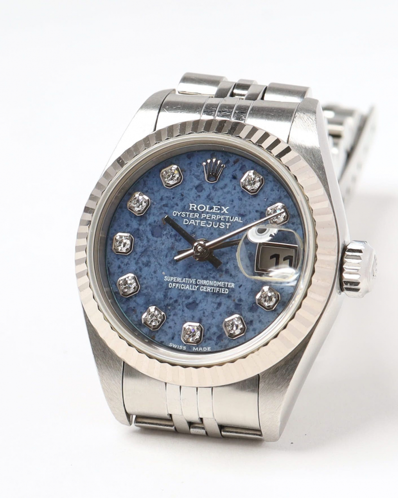 Rolex Lady-Datejust 26mm Ref 79174 Rare Sodalite Diamond Dial 2002 Watch