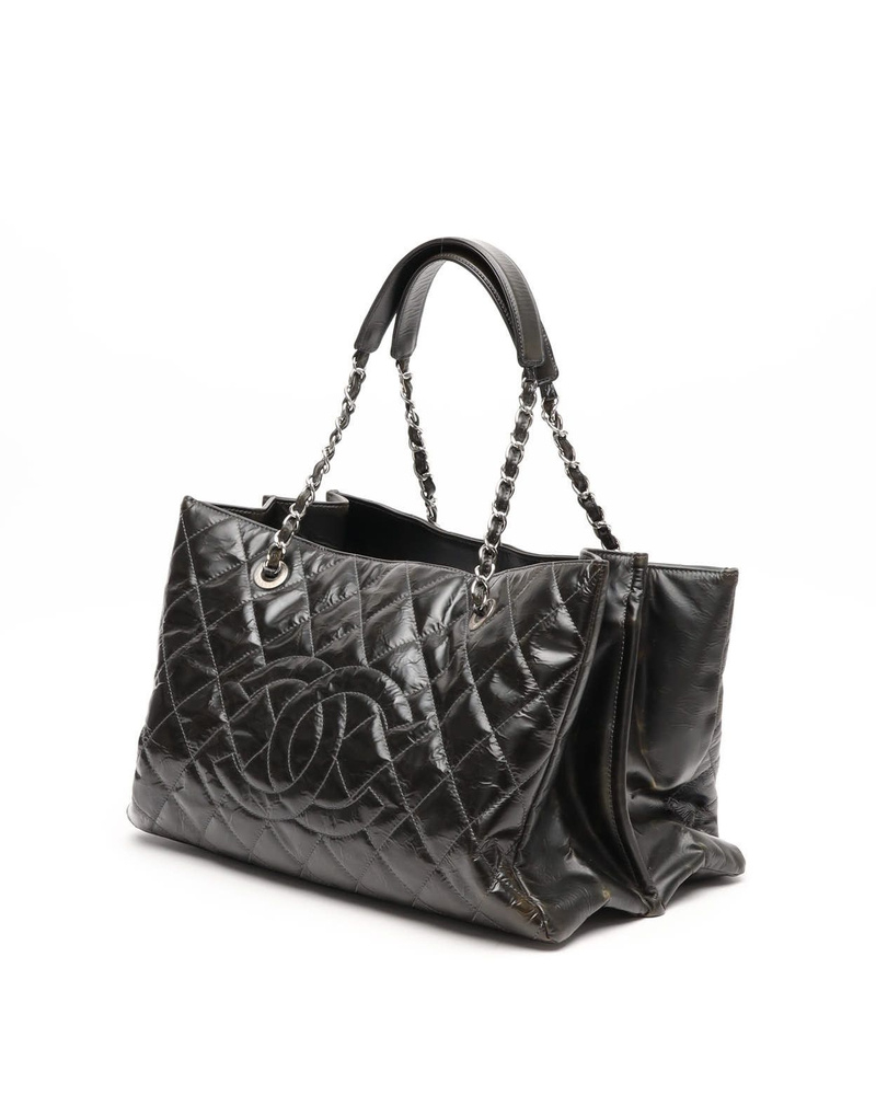 Chanel Patent CC Chain Tote Bag