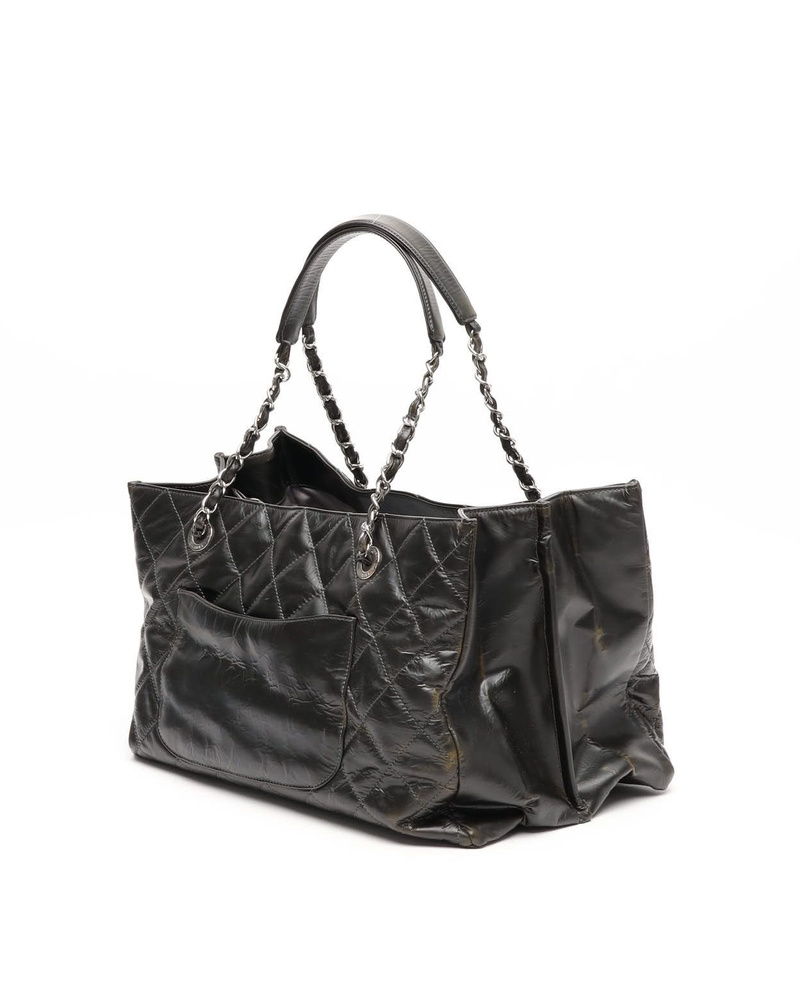 Chanel Patent CC Chain Tote Bag