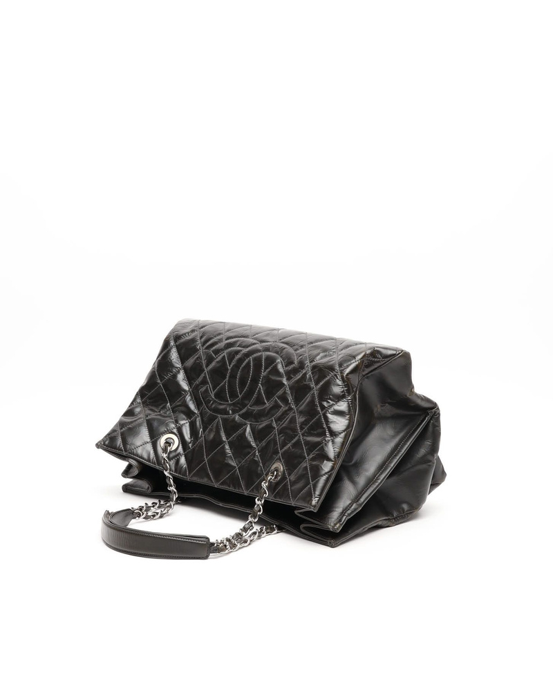 Chanel Patent CC Chain Tote Bag