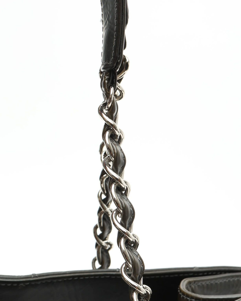 Chanel Patent CC Chain Tote Bag