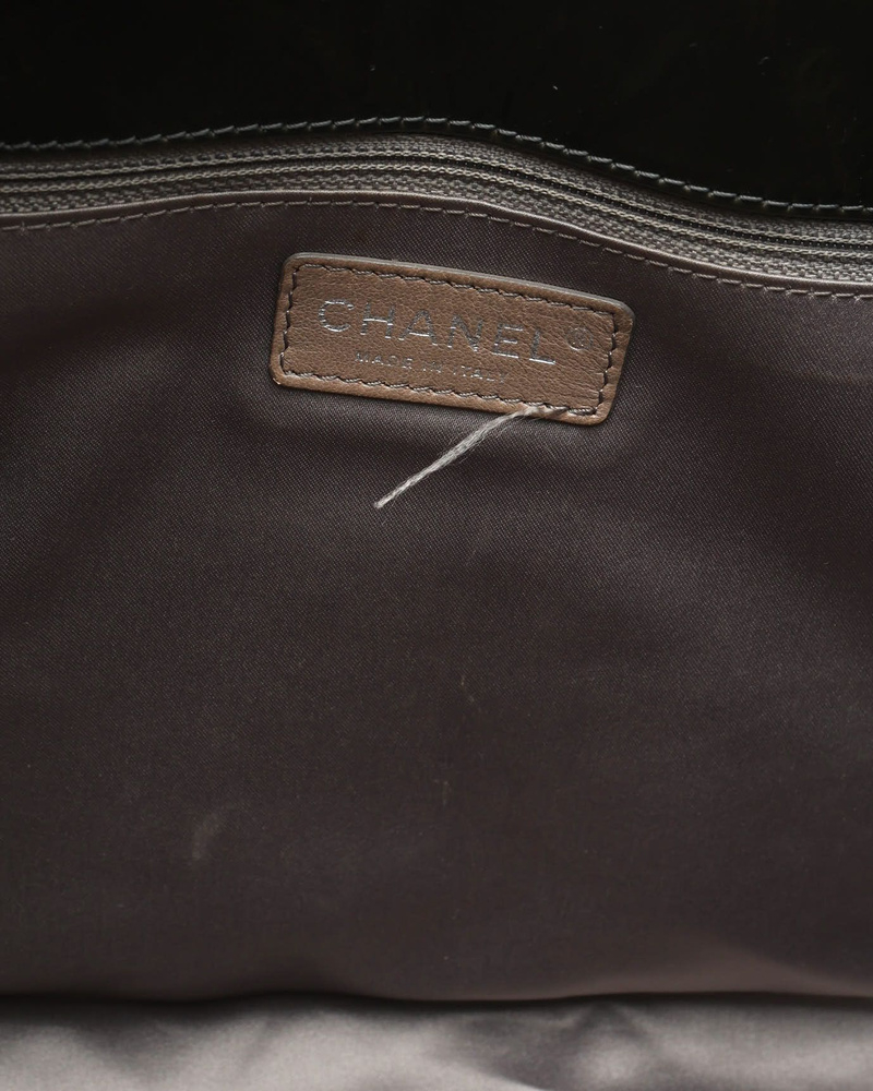 Chanel Patent CC Chain Tote Bag