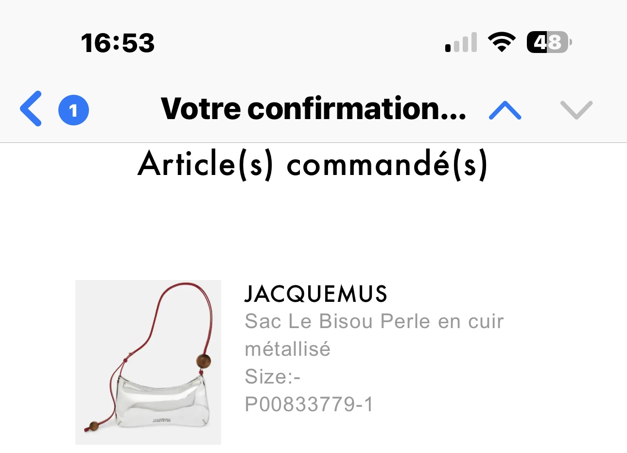 Jacquemus Le Bisou Perle