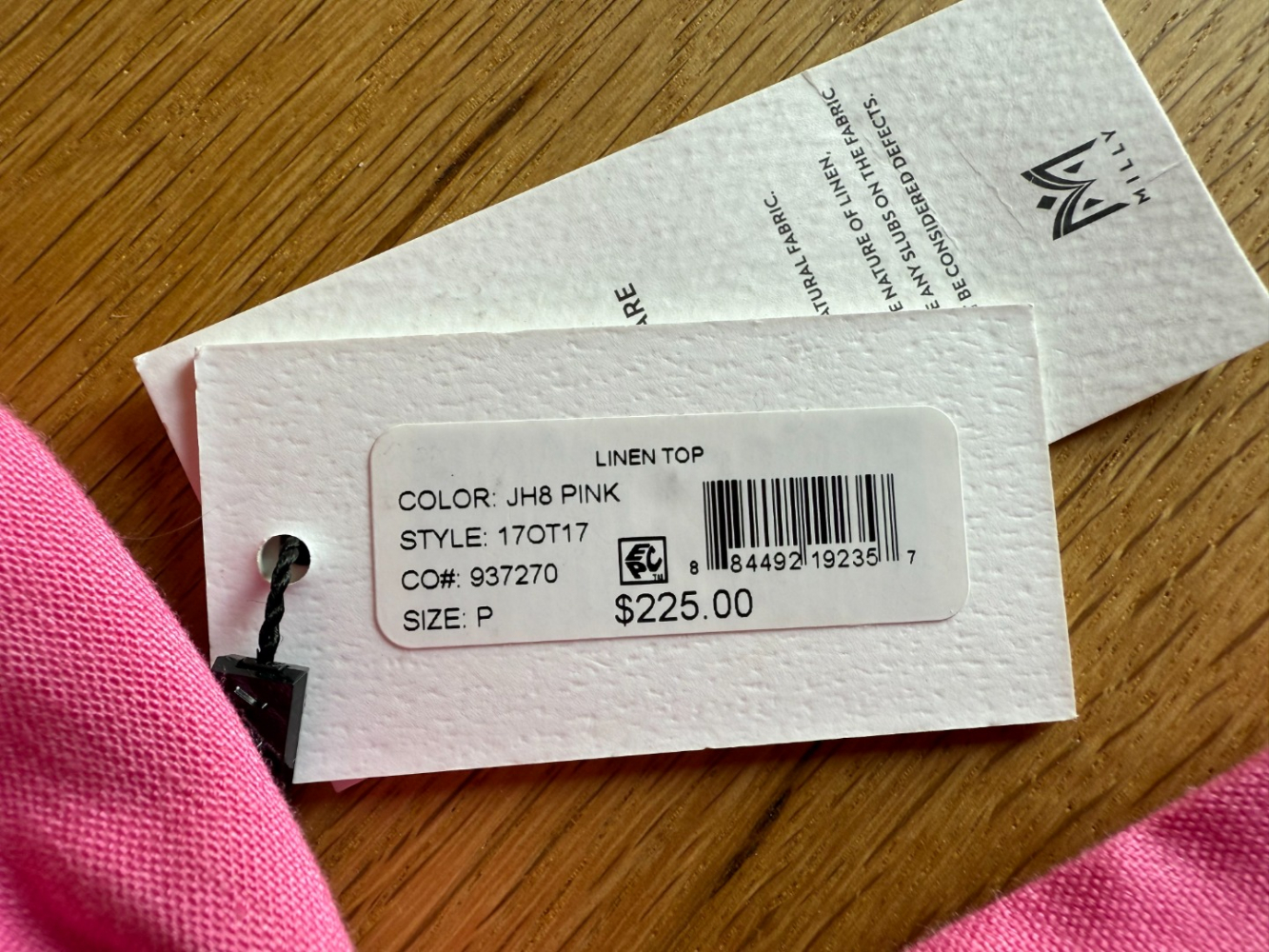 Milly NY Rosa Crop-Top aus Leinen!