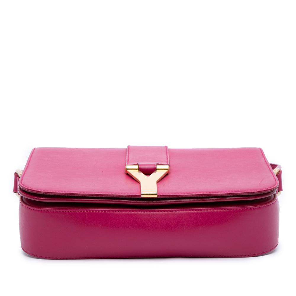 Saint Laurent B Saint Laurent Pink Dark Pink Calf Leather Chyc Y Ligne Crossbody Italy