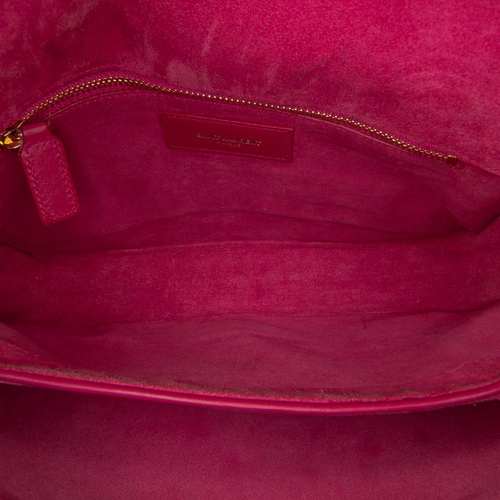 Saint Laurent B Saint Laurent Pink Dark Pink Calf Leather Chyc Y Ligne Crossbody Italy