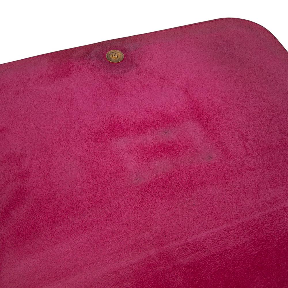 Saint Laurent B Saint Laurent Pink Dark Pink Calf Leather Chyc Y Ligne Crossbody Italy