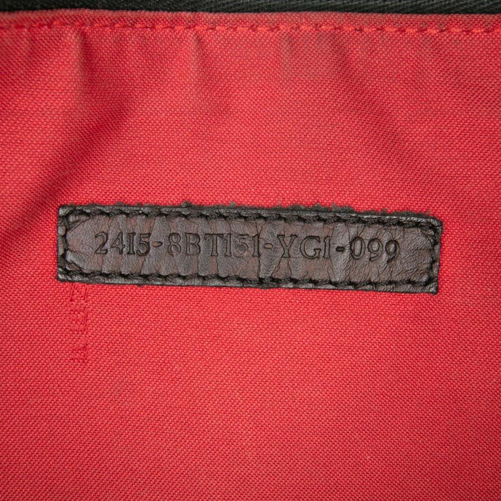 Fendi B Fendi Black Coated Canvas Fabric Zucchino Charm Zip Crossbody Italy