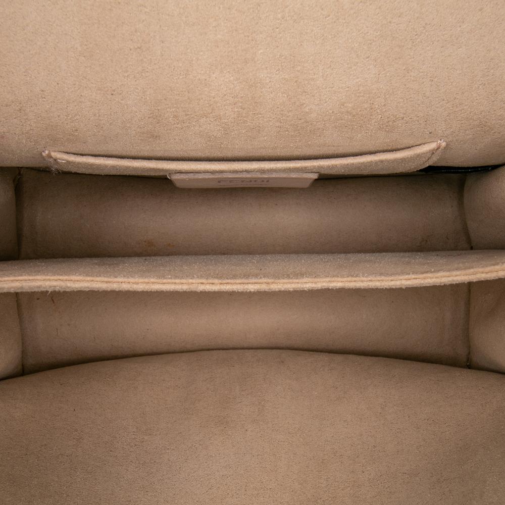 Fendi B Fendi Purple Light Purple Calf Leather Small Studded Scalloped Kan I Italy