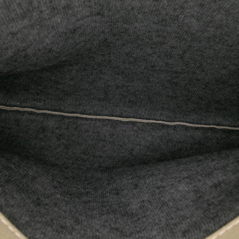 Celine B Celine Brown Beige Lambskin Leather Leather Large Lambskin Trio Crossbody Italy