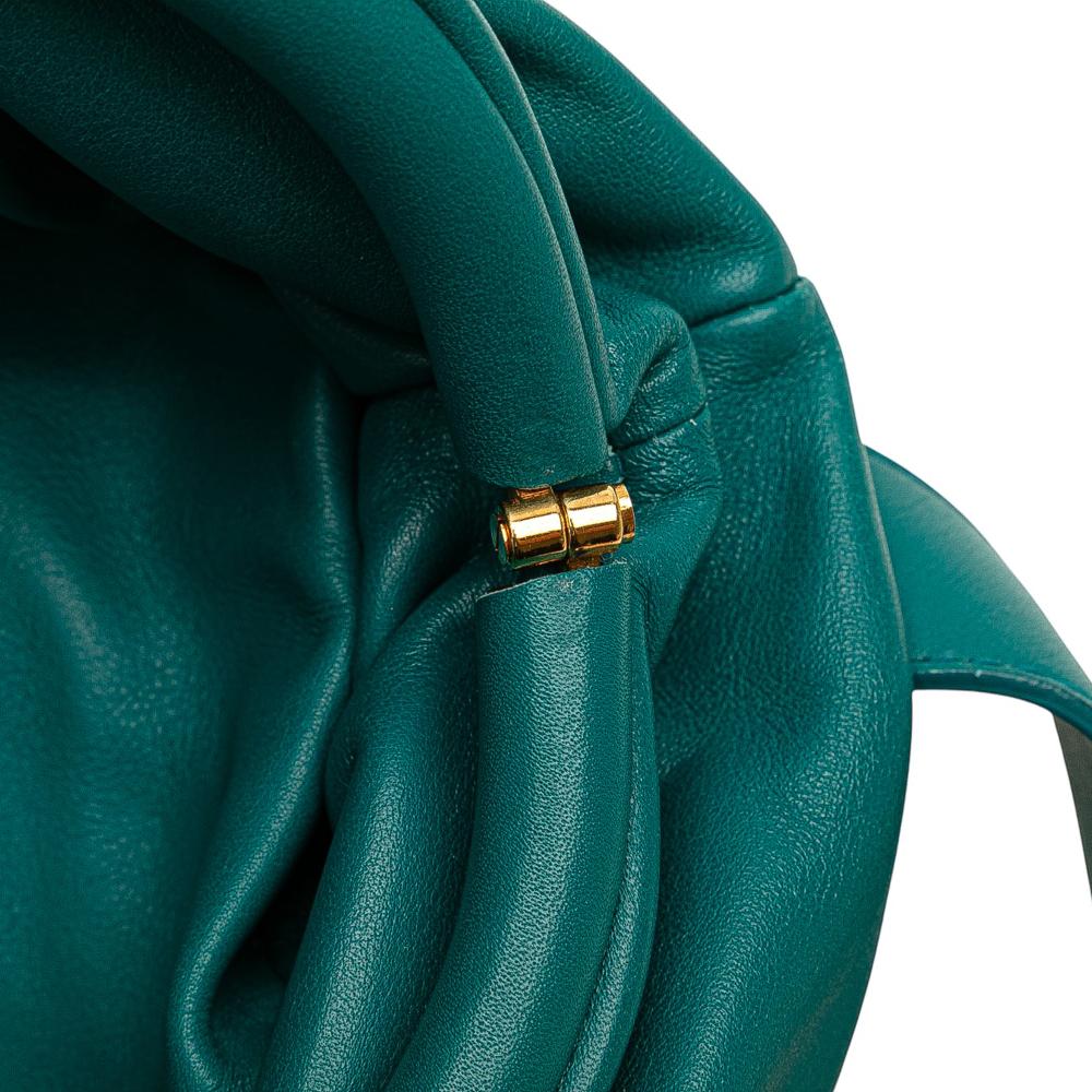 Bottega Veneta AB Bottega Veneta Blue Turquoise Lambskin Leather Leather Lambskin Belt Chain Pouch Italy