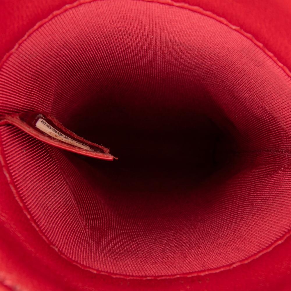 Chanel AB Chanel Red Lambskin Leather Leather Lambskin Tech Me Out Clutch With Chain Italy