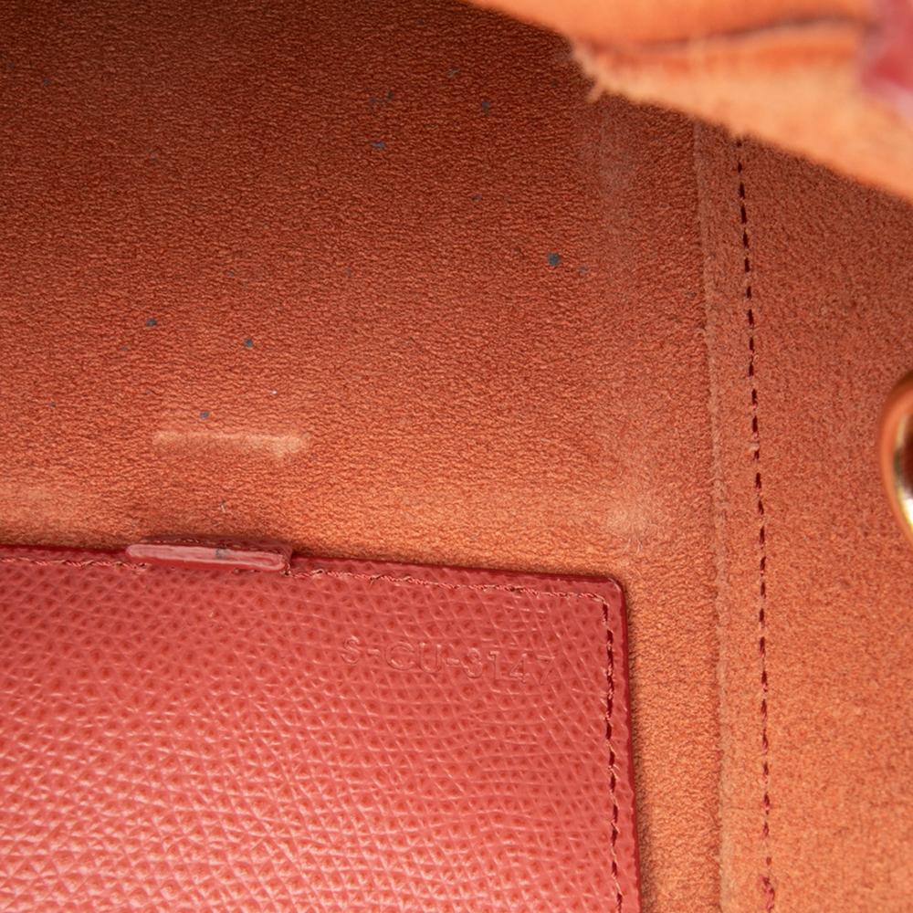 Celine B Celine Red with Black Calf Leather Small Bicolor Vertical Cabas Italy