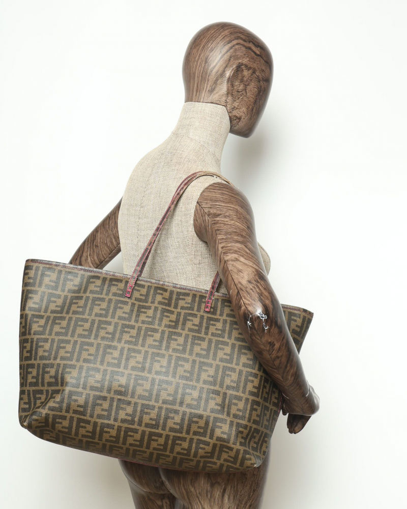 Fendi Zucca Roll Tote Bag