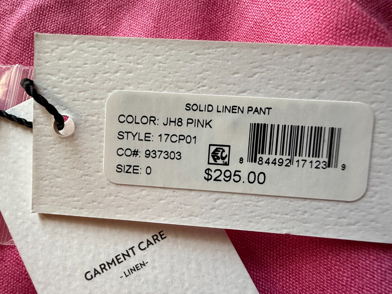 Milly NY Leuchtend rosa Leinenhose!