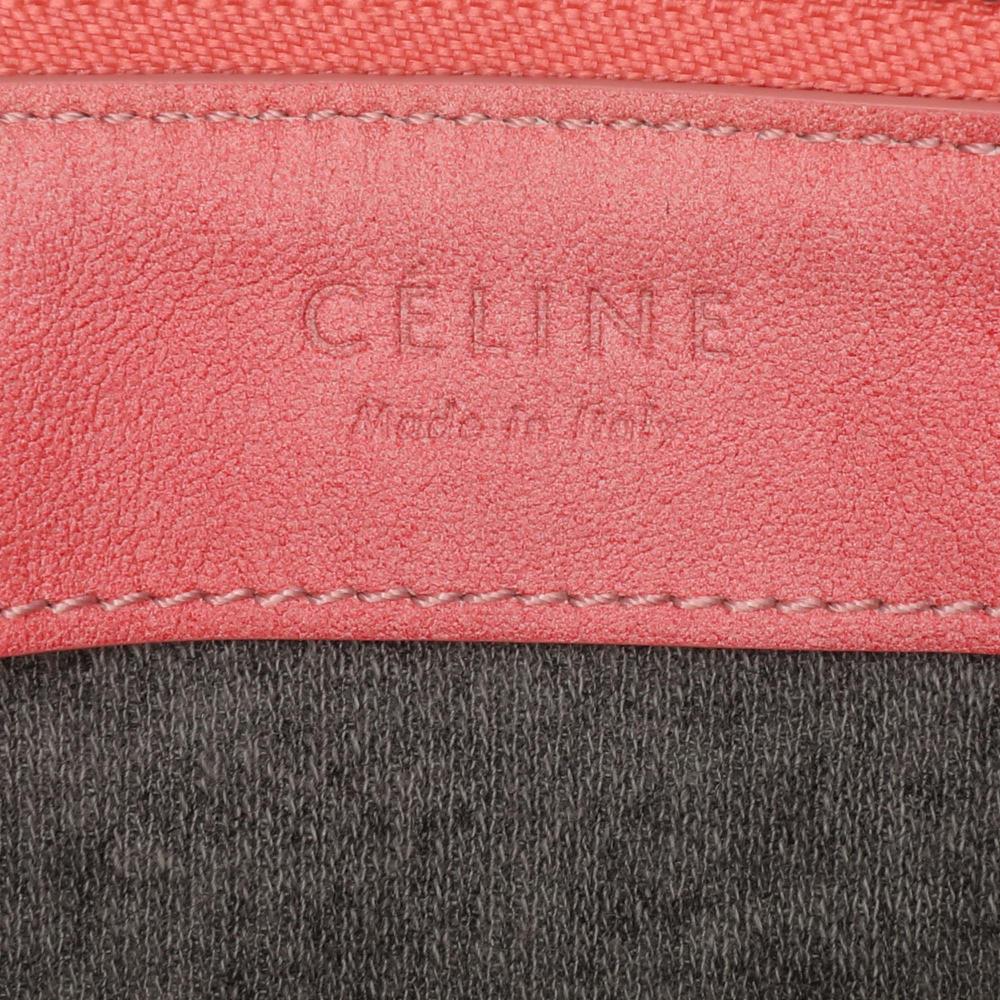 Celine B Celine Pink Blush Lambskin Leather Leather Small Lambskin Trio Crossbody Italy