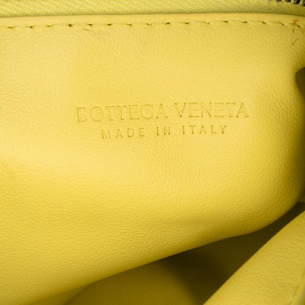 Bottega Veneta B Bottega Veneta Yellow Calf Leather Mini skin Double Knot Italy