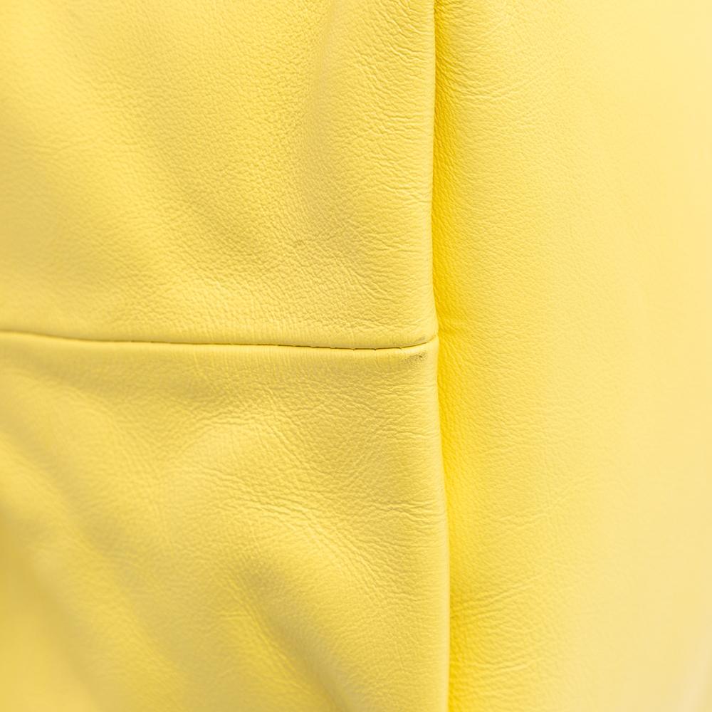 Bottega Veneta B Bottega Veneta Yellow Calf Leather Mini skin Double Knot Italy