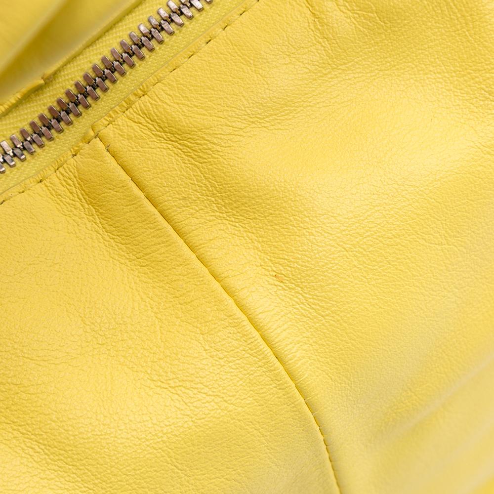 Bottega Veneta B Bottega Veneta Yellow Calf Leather Mini skin Double Knot Italy