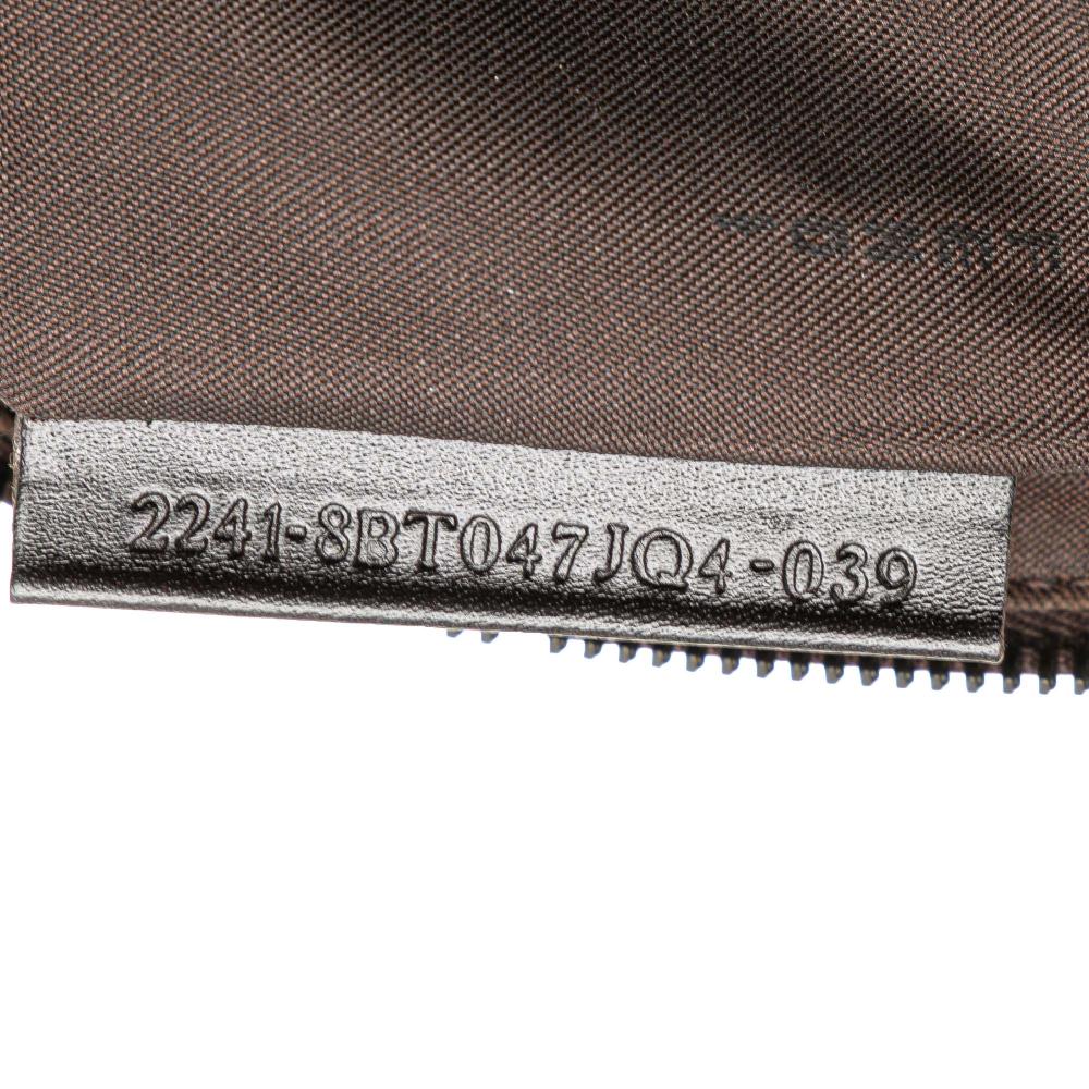 Fendi B Fendi Brown Dark Brown Canvas Fabric Zucchino Crossbody Italy