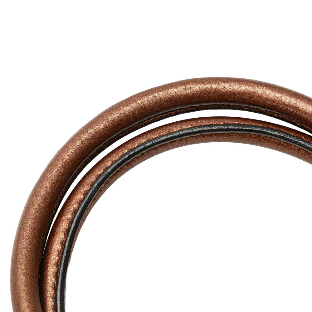 Gucci AB Gucci Brown Bronze Calf Leather skin Sukey Satchel Italy