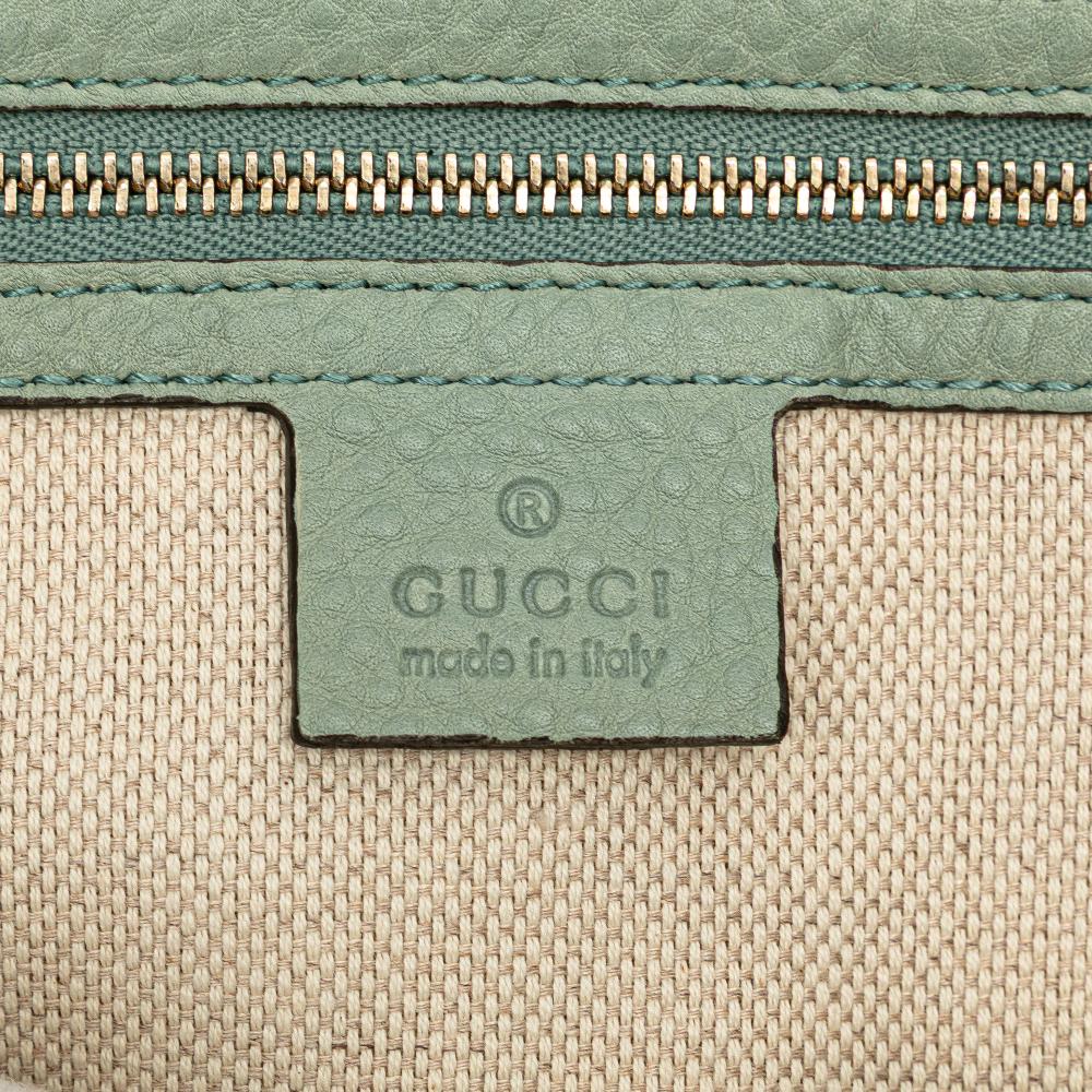 Gucci B Gucci Blue Light Blue Calf Leather Soho Chain Shoulder Bag Italy