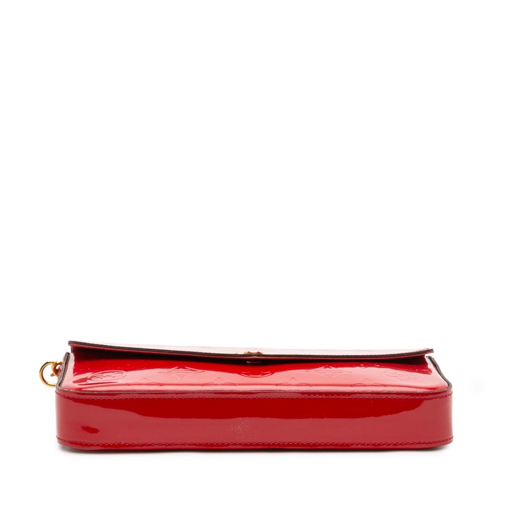 Louis Vuitton B Louis Vuitton Red Vernis Leather Leather Monogram Vernis Pochette Felicie France