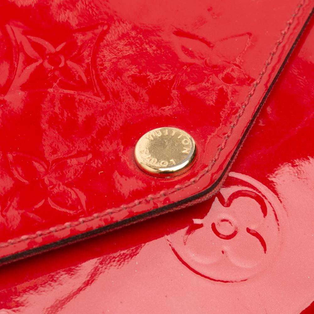 Louis Vuitton B Louis Vuitton Red Vernis Leather Leather Monogram Vernis Pochette Felicie France