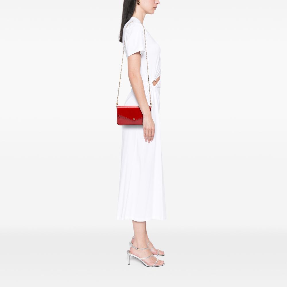 Louis Vuitton B Louis Vuitton Red Vernis Leather Leather Monogram Vernis Pochette Felicie France