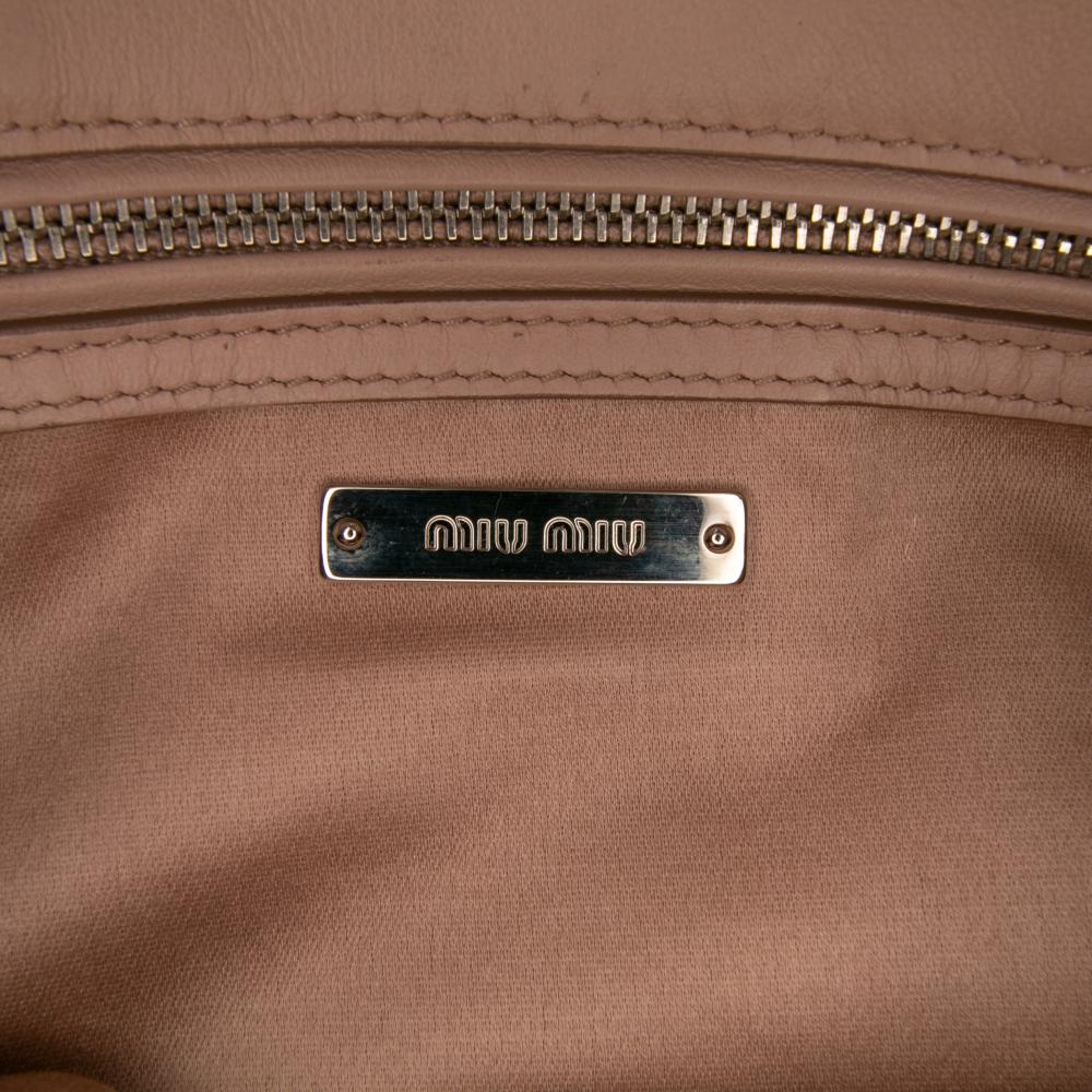 Miu Miu AB Miu Miu Multi Fur Natural Material Montone Stripe Crossbody Italy