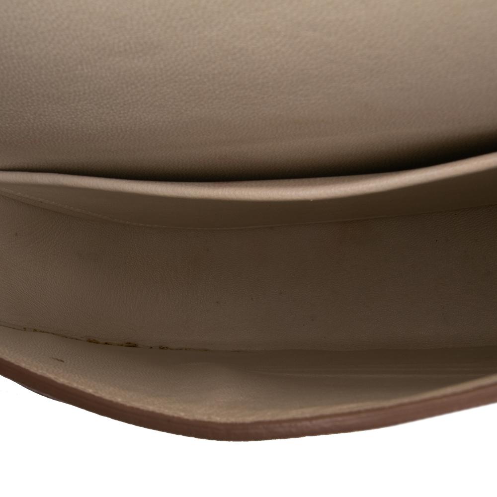 Celine B Celine White Calf Leather Small Grained skin Trotteur Crossbody Italy